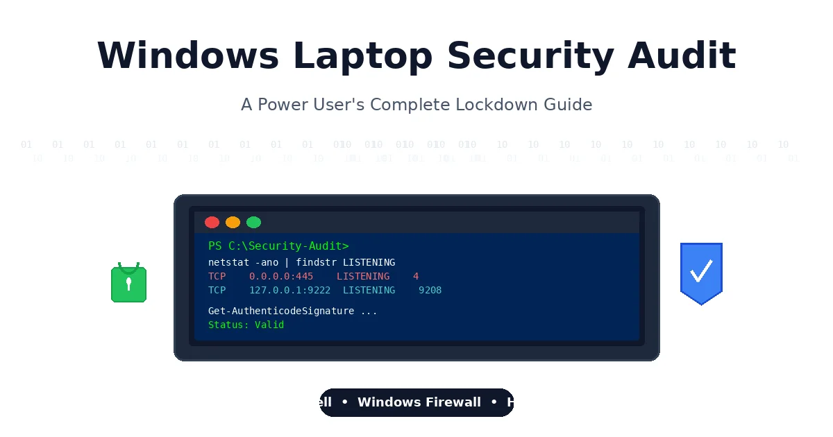 Windows Laptop Security Audit: Complete Windows 11 Hardening Guide
