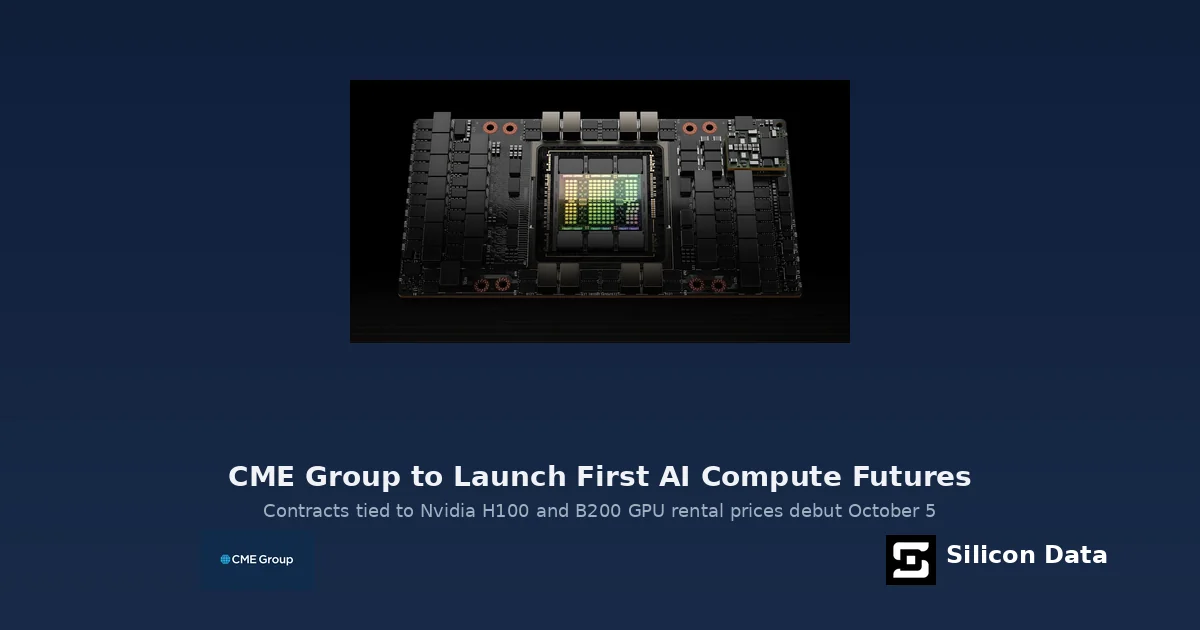 CME Group to Launch First Futures Contracts on AI Computing Power