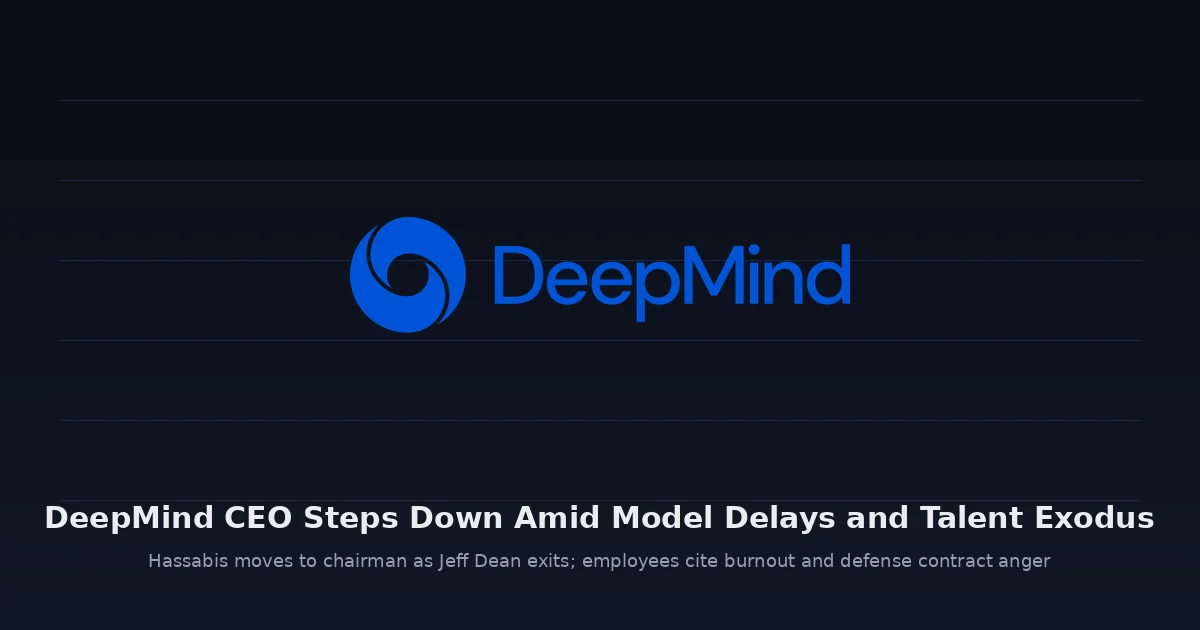 DeepMind CEO Steps Down Amid Model Delays, Talent Exodus, and Employee Revolt