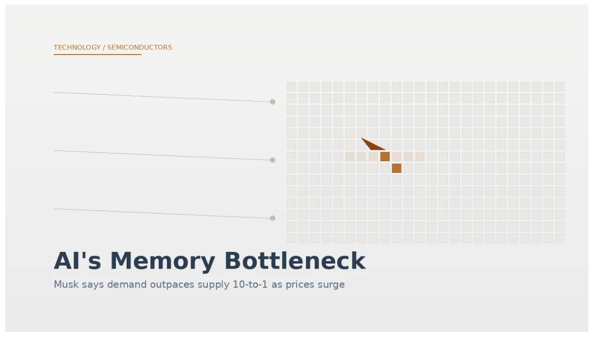 Elon Musk: Memory Is Now AI's Biggest Bottleneck