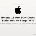iPhone 18 Pro BOM Costs Estimated to Surge 38%