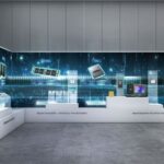 SK hynix AI memory exhibition booth