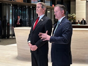 US officials speaking after US-China discussions in New York