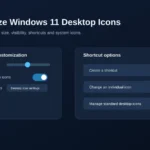 Windows 11 desktop icon customization options