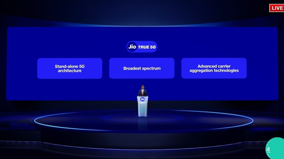Jio True 5G standalone network