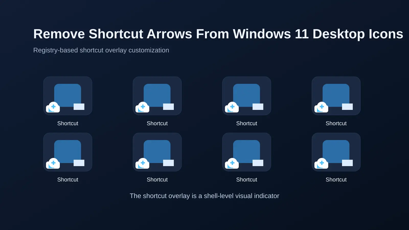 How to Remove Shortcut Arrows From Desktop Icons in Windows 11