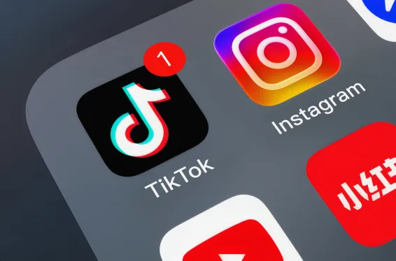 TikTok app icon displayed alongside other social media apps