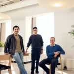 Arena founders in an office