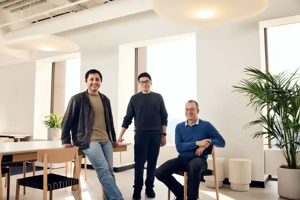Arena founders in an office