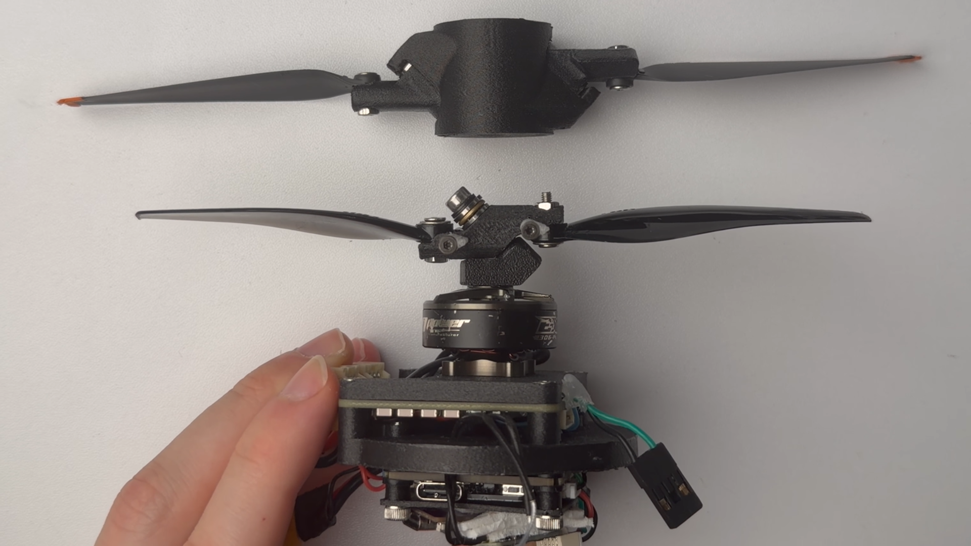 Small experimental single-motor drone