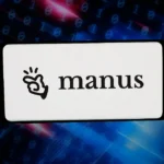 Manus logo displayed on a screen