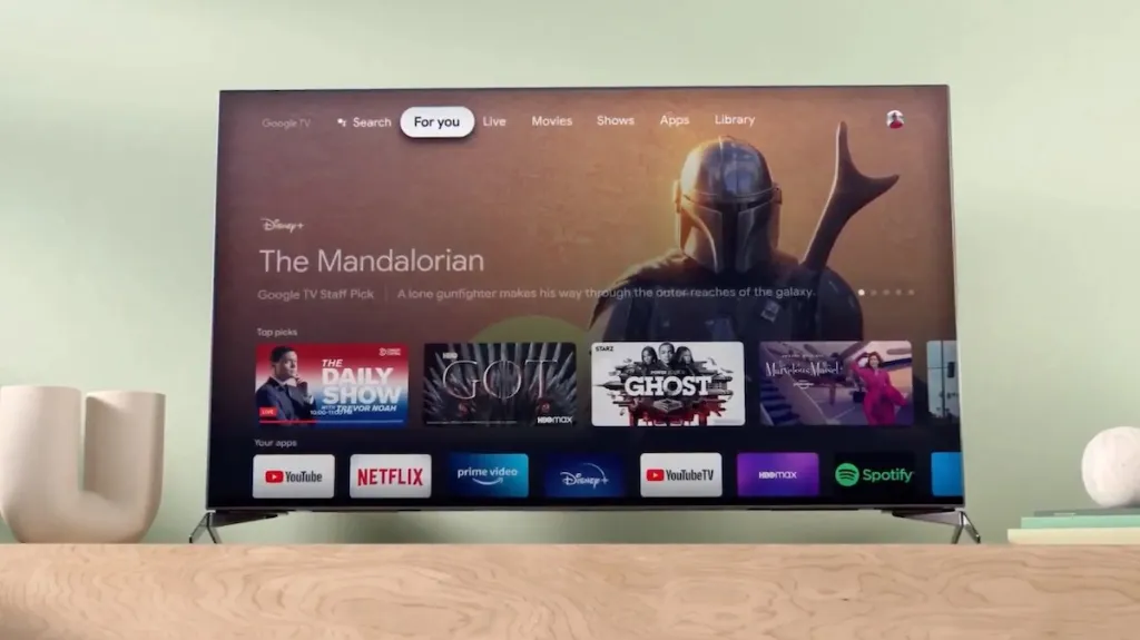 Smart television home screen