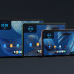 Amazon tablet devices shown together