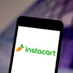 Instacart logo on a smartphone screen