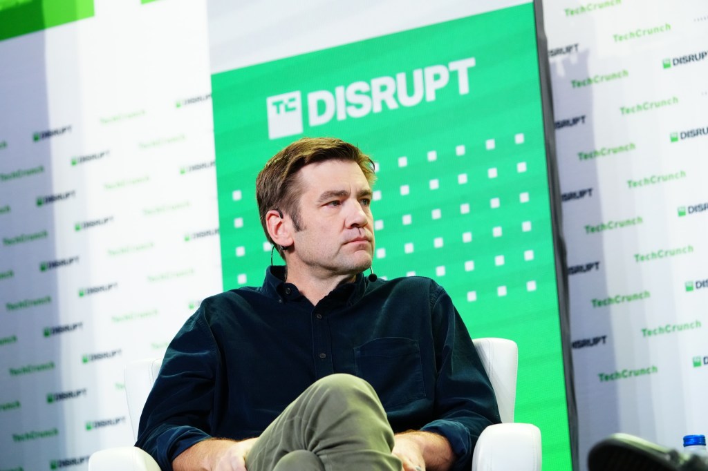 Technology investor speaking at a conference