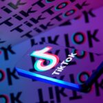 TikTok app displayed on a phone