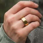 Smart ring worn on a person's finger